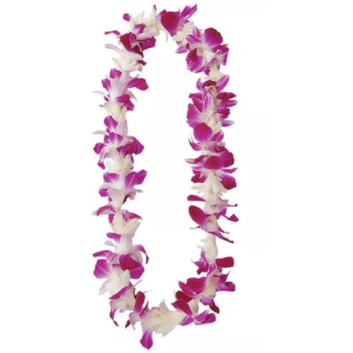 [FRESH FLOWER] Hawaiian Dendrobium Single Orchid Leis - Purple