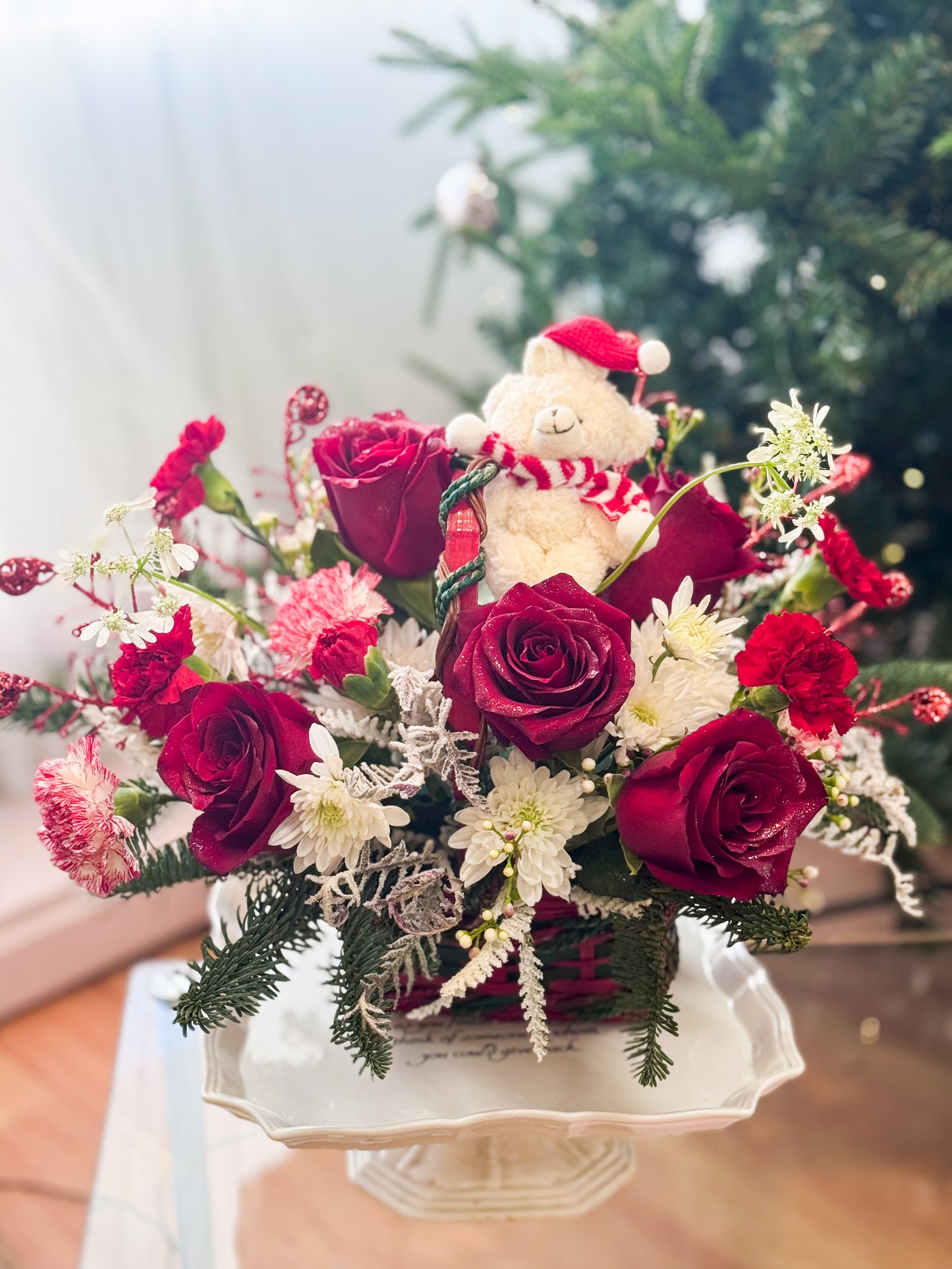 [FRESH FLOWER] Crimson Peppermint Noël