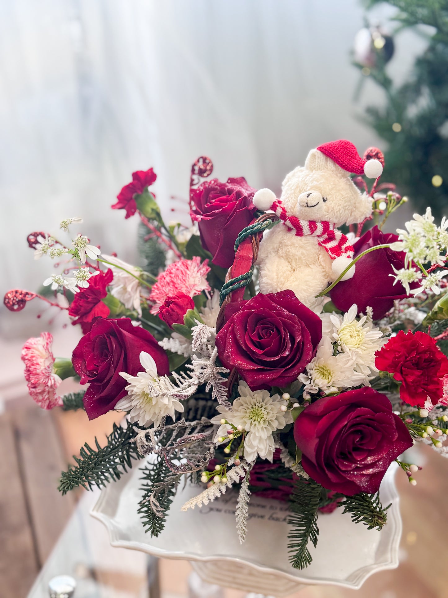 [FRESH FLOWER] Crimson Peppermint Noël