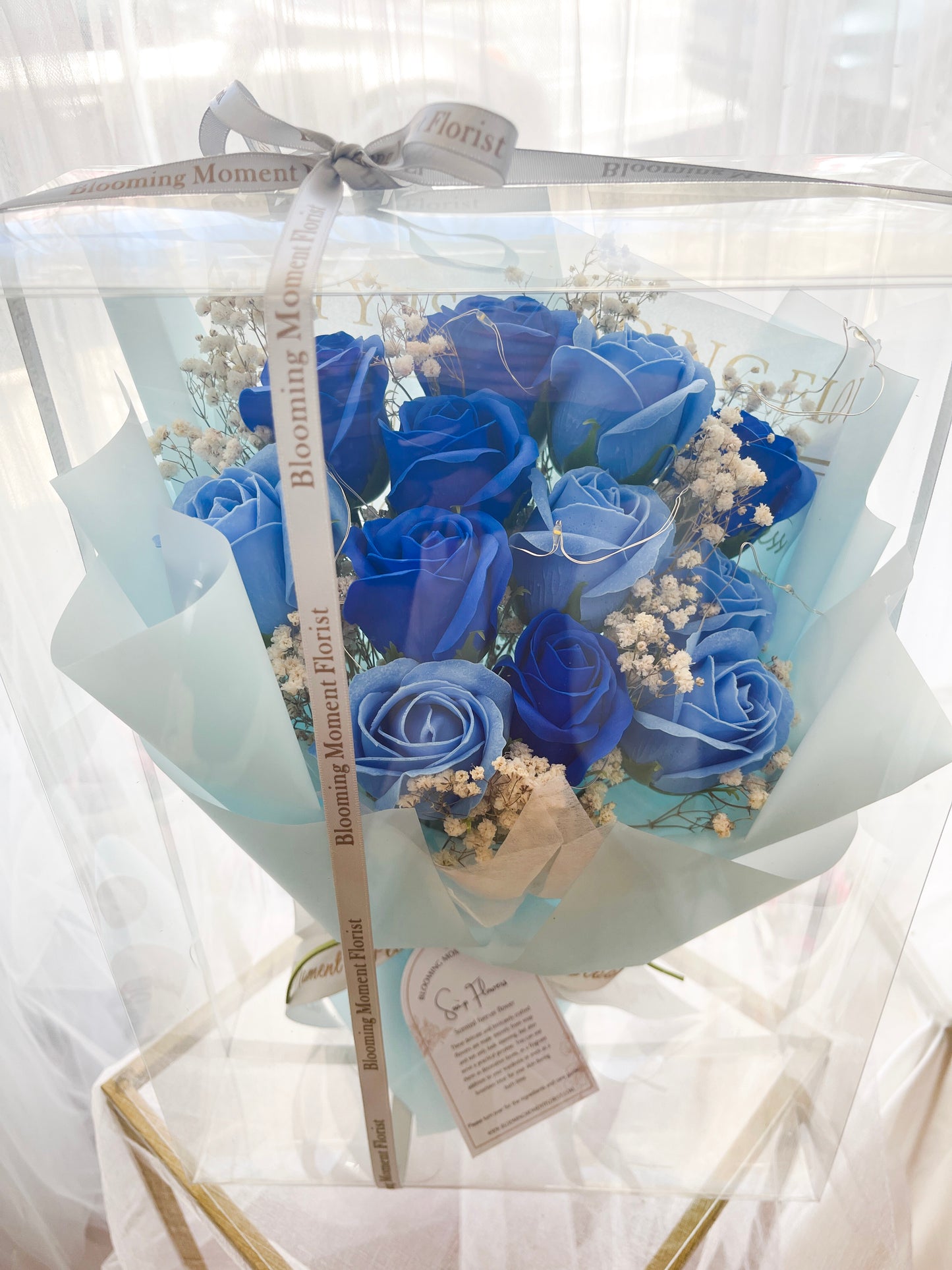 Azure Glow Enchantment Soap Flower Bouquet