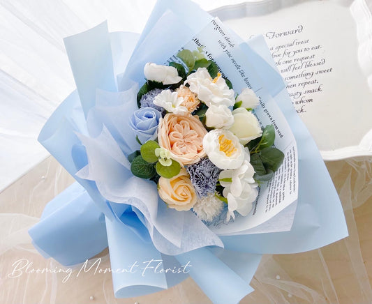 Ocean Breeze Soap Flower Bouquet