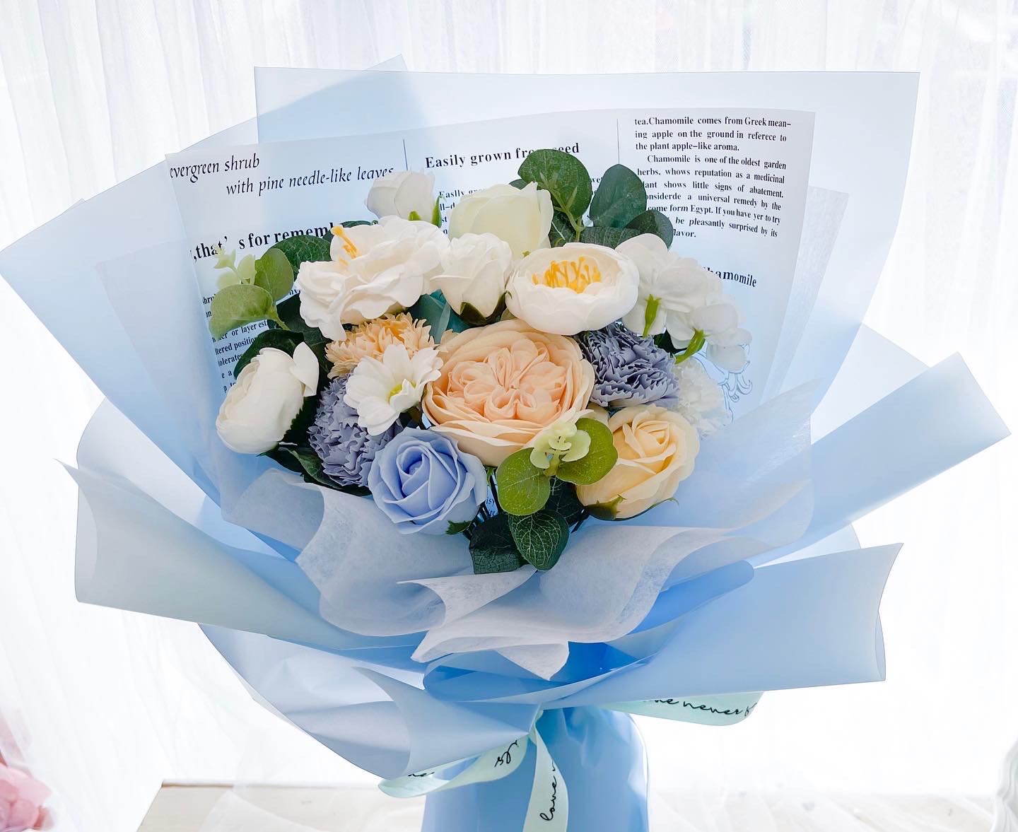 Ocean Breeze Soap Flower Bouquet