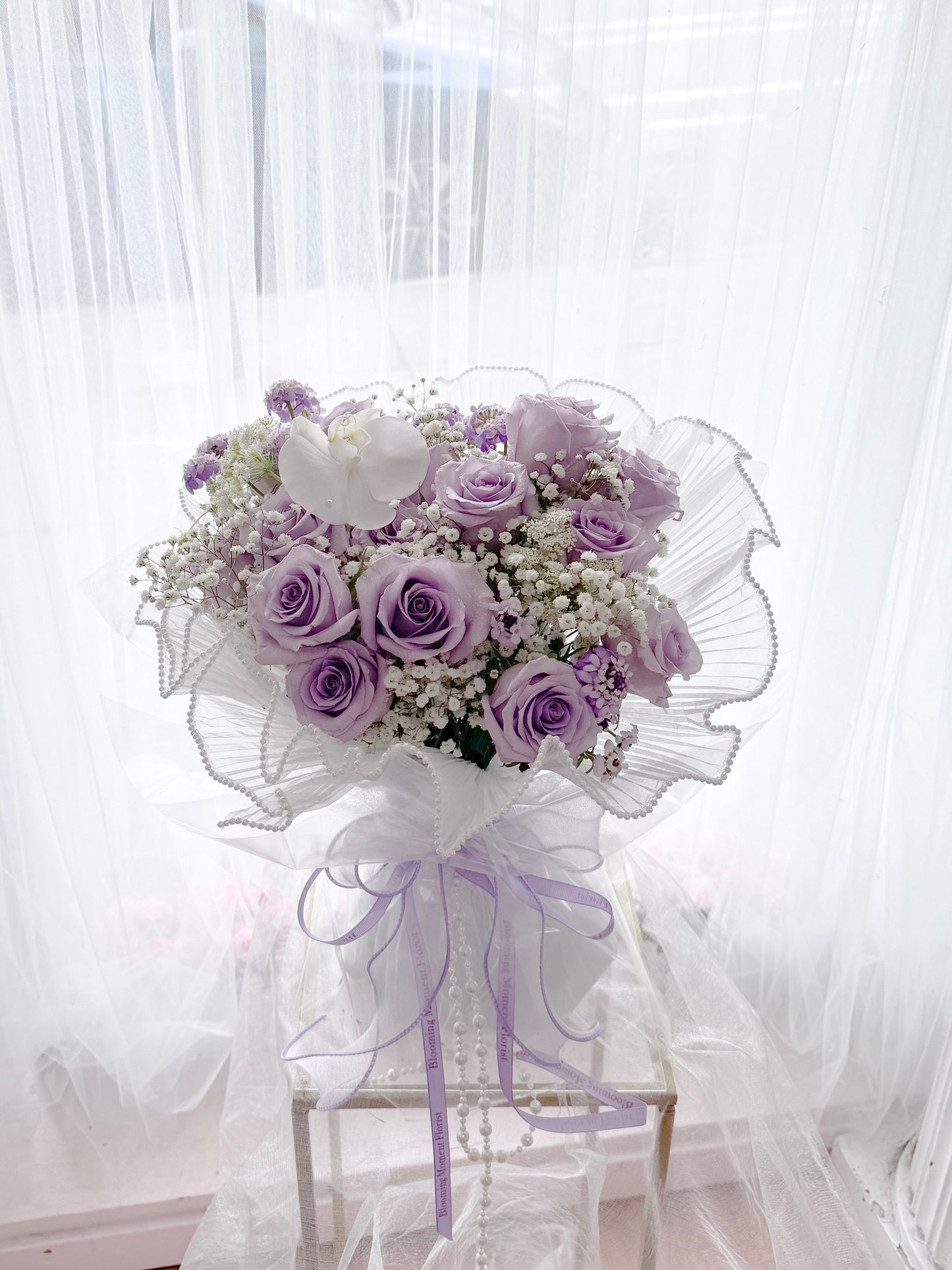 [FRESH FLOWER]Fairy Tale Purple Rose & Orchid Bouquet