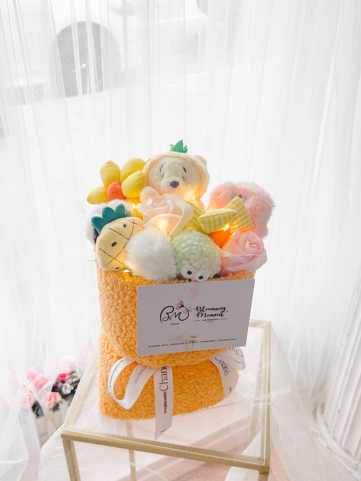 Winnie the Pooh Yellow Plush Bouquet