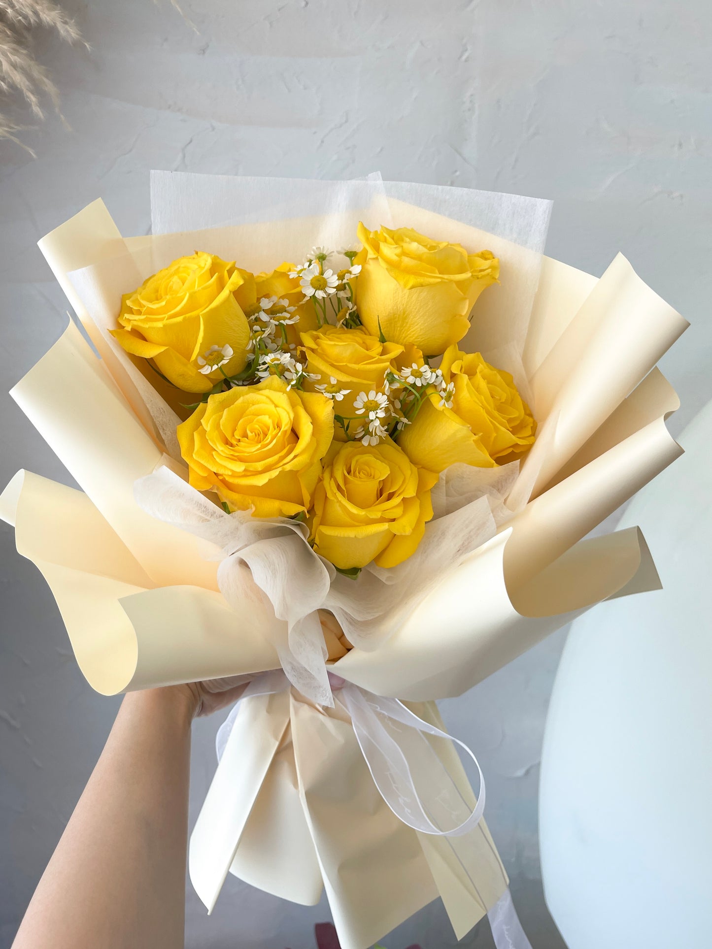 [FRESH FLOWER] Lucky You Yellow Rose Bouquet